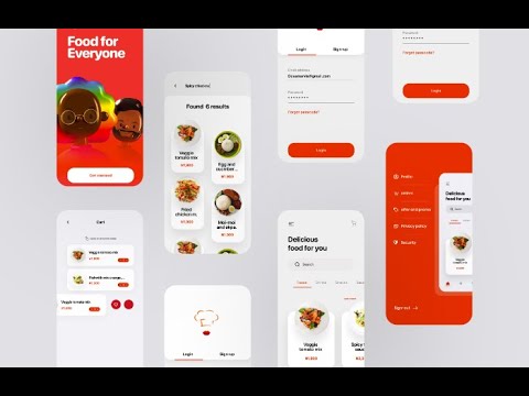 Food Delivery App UI design