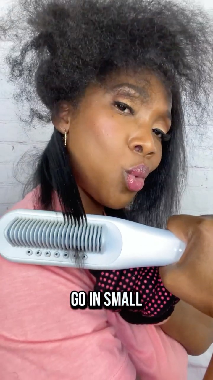 How to use The Wavytalk Steamline Pro Brush on 4c Hair. Does it