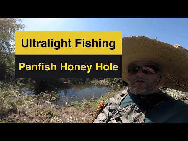 Fresh water Ultralight Fishing. Bank fishing Louisiana, Chalmette