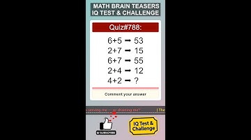 Math Brain Teasers: IQ Test & Challenge (With Answer) #mathquiz #mathpuzzle