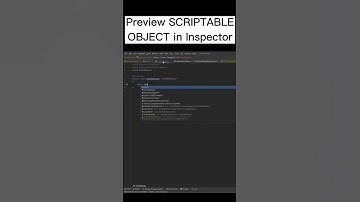 Preview Scriptable Object in Inspector in Unity