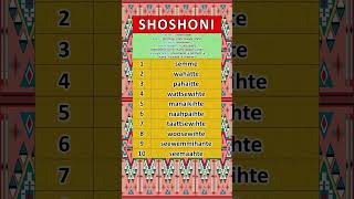 1-10 IN SHOSHONI LANGUAGE #shorts #nativeamerican #vocabulary