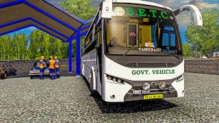 Out of Control Bus Driving Eurotruck Simulator  IN TAMIL ETS2 Busgame screenshot 4