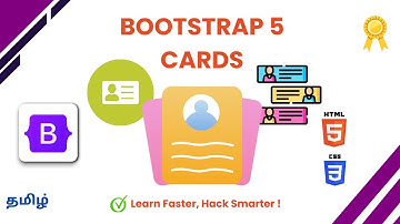 Bootstrap 5 Cards Tutorial | Create Stylish & Responsive Cards in Tamil 🚀