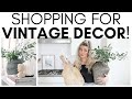 ANTIQUE/VINTAGE SHOP WITH ME AND HAUL || VINTAGE HOME DECORATING