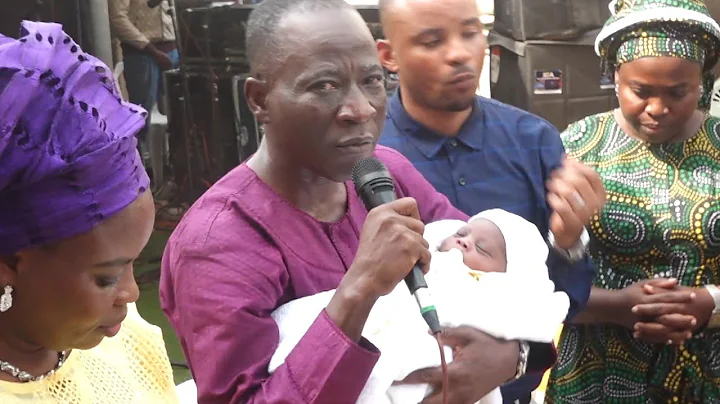 WATCH THE MOMENT THEY PRAY FOR SOLA KOSOKO AND HER NEW BORN BABY AT THE NAMING CEREMONY