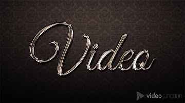 How to Create a Luxurious Text Effect in Adobe Photoshop | Video Junction