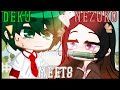 Deku meets Nezuko from Demon Slayer! / BNHA / •butterfly• /