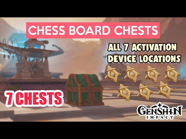 Genshin Impact 3.4: All 7 chess pieces activation device locations