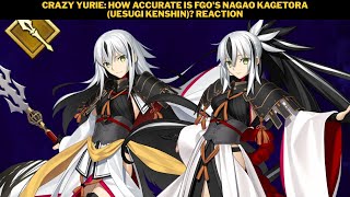 Crazy Yurie: How Accurate Is FGO's Nagao Kagetora (Uesugi Kenshin)? Reaction