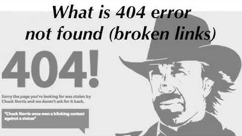 What is a 404 error not found