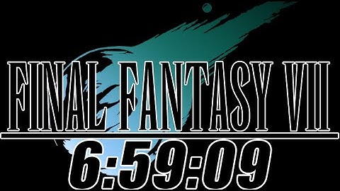 FF7 any% No Slots speedrun in 6:59:09 [Ex-World Record and first Sub 7hrs]