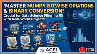#aceicomputer bitwise binary NumPy project ufunc Tutorial in Hindi | Complete Universal Functions