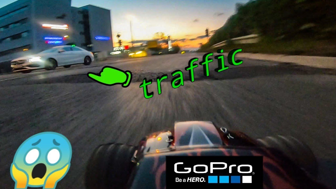 RC car driving with GoPro onboard on public roads during lockdown (40+ mph)