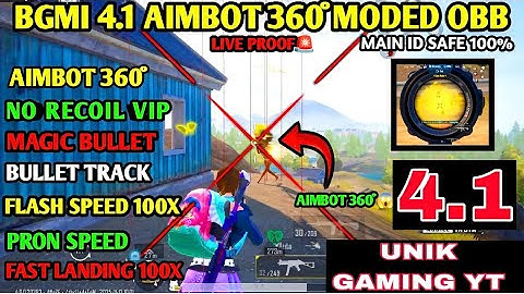 BGMI 4.1 AIMBOT OBB | BGMI 4.1 NO RECOIL CONFIG | BGMI NO RECOIL CONFIG 4.1  [ 100% Safe No Ban ]