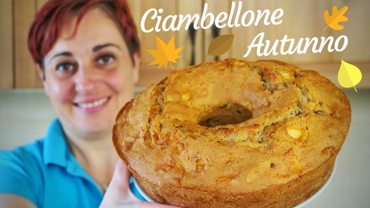 Ciambellone Autunno Con Noci Mele Ricetta Facile Fatto In Casa Da Benedetta