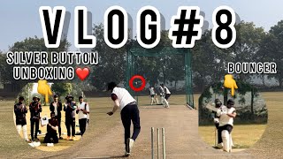 FINALLY SILVER PLAY BUTTON AGAYE😍|daily vlogging🏏#cricket