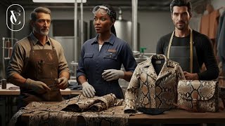 Celebrity From Python Skin to Luxury Leather Bag And Jacket | Complete Craftsmanship Process Net Worth