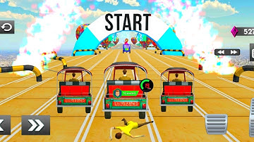 E- Rickshaw Green! Tuk Tuk Rickshaw 3D Stunt: Free Stunt Games 2021 Gameplay- iOS & Android #4