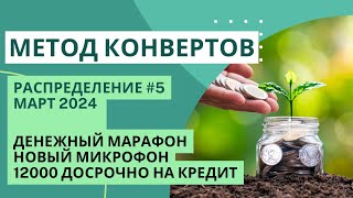 Досрочное погашение кредита | ДЕНЕЖНЫЙ МАРАФОН | новый микрофон | МЕТОД КОНВЕРТОВ