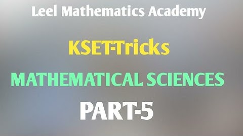 KSET Mathematical sciences Tricks part-5/Real analysis, power series,linear algebra tricks