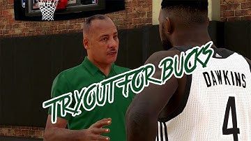 NBA 2K15 My Career - Tryout For Bucks + Brandon Jennings Playing Center?