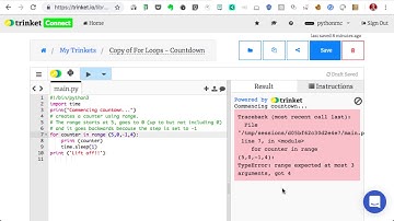 L2 wk2 Breaking code - For loop with range function