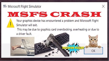 MSFS 2020/2024  crashes. How to fix after crashing or freezing. Find fix and forget.