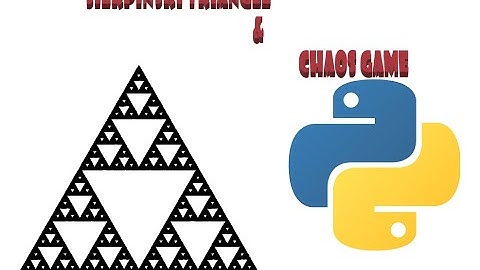 Chaos Game in Python (The Sierpinski Triangle)
