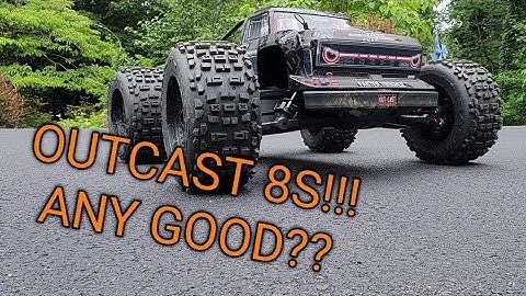 ARRMA OUTCAST 8S full review and FULL RUN!! IT SUPRISED ME!  #arrma #arrmaoutcast #arrmarc