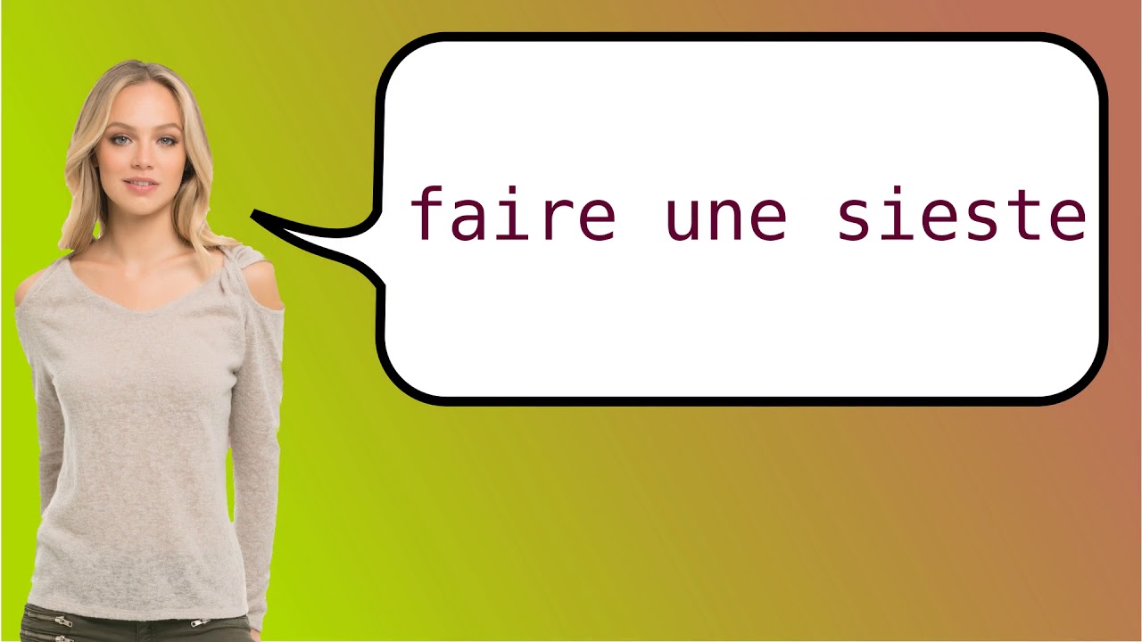 How To Say nap In French YouTube