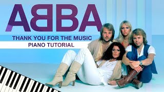 ABBA - Thank You For The Music - Piano Tutorial chords