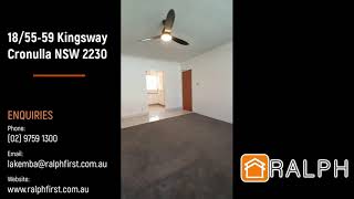 “FOR LEASE: 18/55 Kingsway, Cronulla NSW 2230'