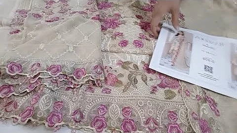 RAMSHA RANGOON VOLUME 9 SEMI STITCHED CHIFFON COLLECTION!! 100% ORIGINAL