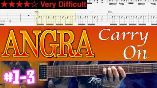 Angra - Carry On #1-3 (Standard Tuning)【Guitar TAB | BPM 131→160】