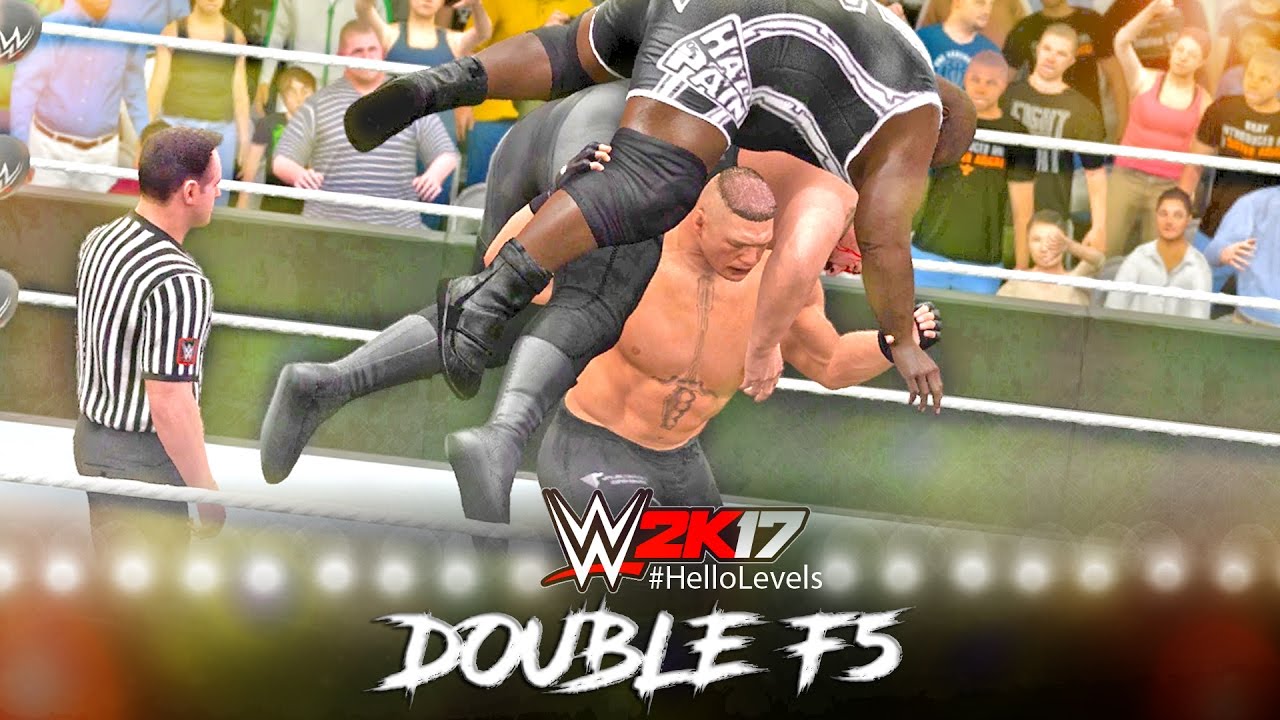 WWE 2K17 Brock Lesnar vs Big Show and Mark Henry | 2 On 1 Handicap Match | PS4 Gameplay