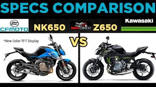 2022 CFmoto NK650 vs 2021 Kawasaki Z650 | Sound & Specs Comparison