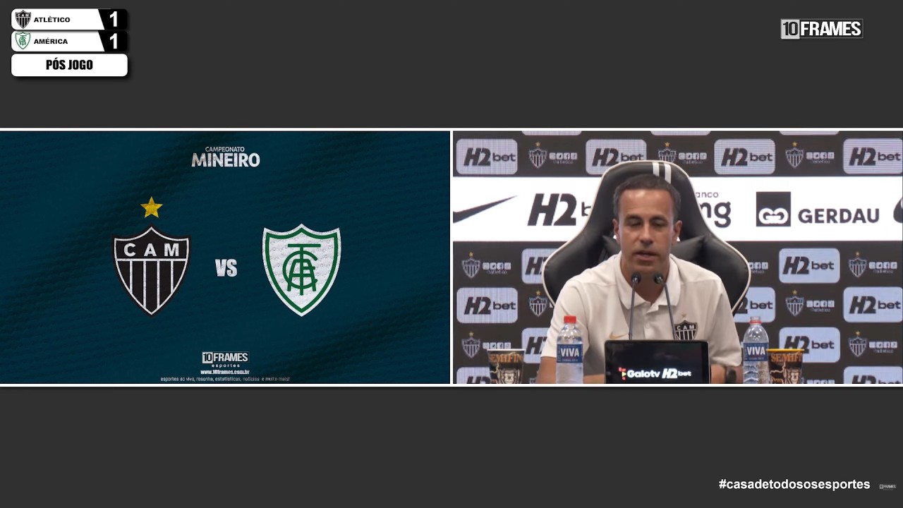 Atlético X América   - Campeonato Minero 2026 -  Semifinais - Pós Jogo Coletiva de Lucas Gonçalves