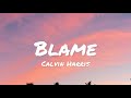 Calvin harris  blame lyrics