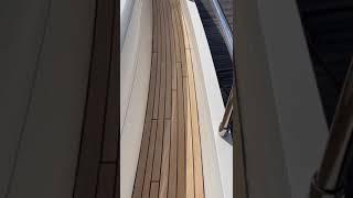 Princess V78 good teak cleaning.