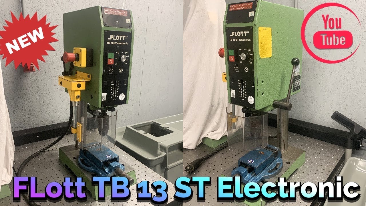 Flott TB 13 ST Electronic Bench Drill Press Variable speed YouTube
