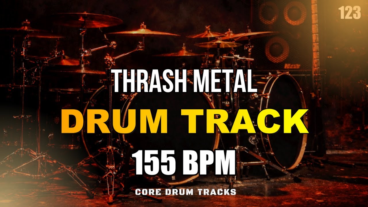 Thrash Metal I Drum Track I 155 BPM I Full Arrangement - YouTube