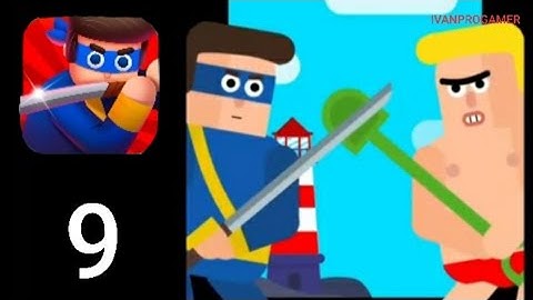 MR NINJA - Gameplay Walkthrough Part 9 - Chapter 9 Beach (iOS Android)