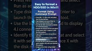 How to Format Hard Drive/SSD using CMD in Windows 11 | Diskpart Clean Command