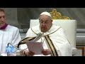 Homila completa del papa francisco en la misa crismal de jueves santo 2024