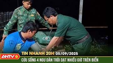 Tin nhanh 20h ngày 5/9: Cứu sống 4 ngư dân ở Cà Mau bị chìm tàu, trôi dạt nhiều giờ trên biển | ANTV
