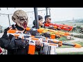 LTT Films : Couple S.E.A.L X Nerf Guns Fight Crime Group Grakk Mask Destroy Birthday Party