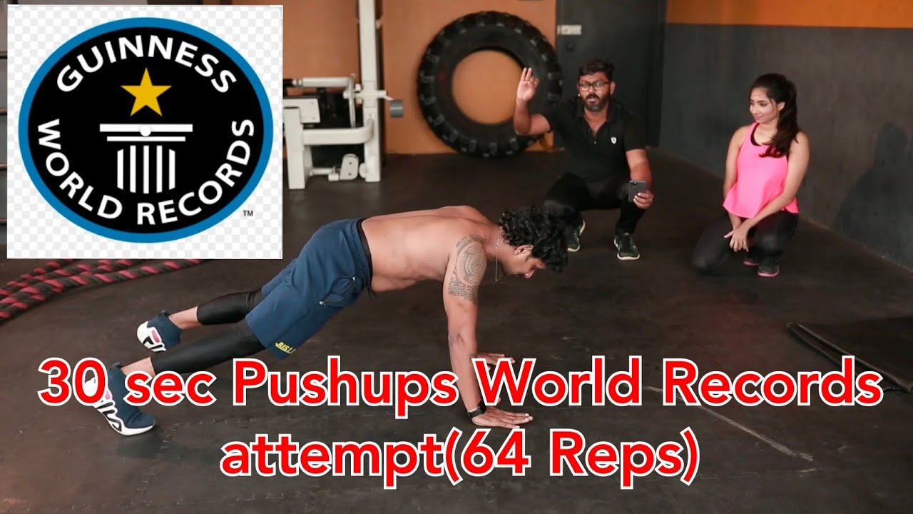 Attempting 30 sec Pushups world records