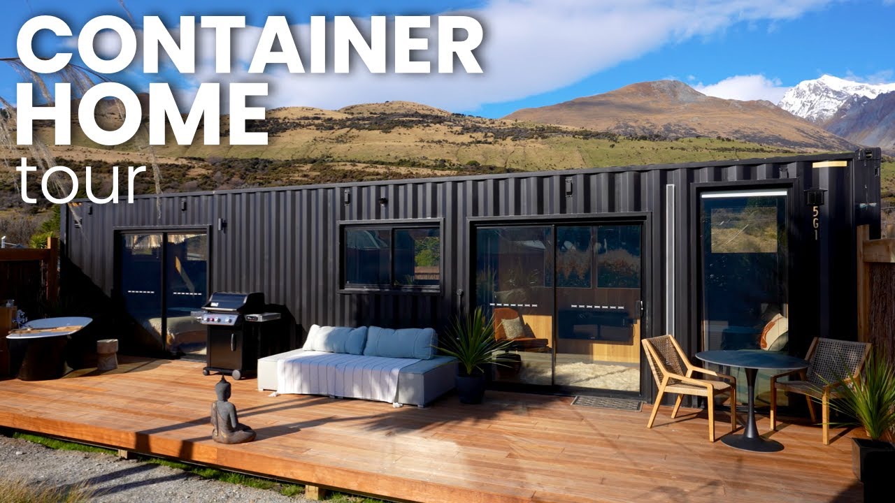 Современный 40-футовый контейнер для морских перевозок | Гленорчи, Новая Зеландия | Экскурсия по ...