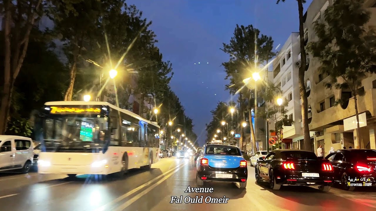 RABAT شوف أجواء خيالية بلحظة ولا أروع بين شوارع أكدال الشهير إلى كورنيش الصباح مرورا بالقامرة التحفة